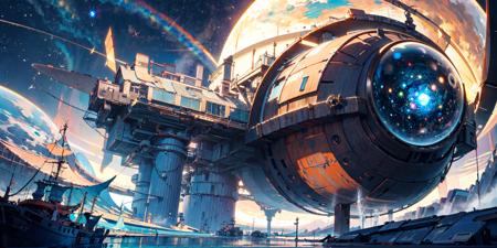 18381-2217669052-(masterpiece_1.2), best quality,fantasy,_a spherical building,floating in space,metal case,complex and beautiful machinery,the v.png